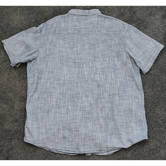 Columbia Under Exposure Mens XL Blue Button Down Short Sleeve Regular‎ Fit Shirt - Picture 4 of 6